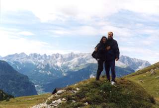 Panorama dal Passo Pordoi